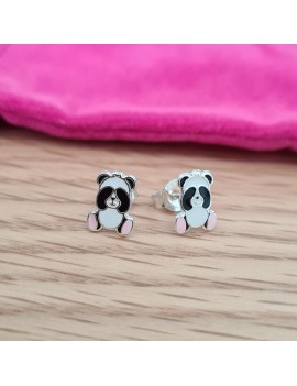 Boucles d'oreilles pandas...