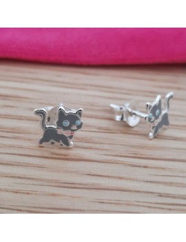 Boucles d'oreilles chat...