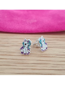 Boucles d'oreilles licornes...