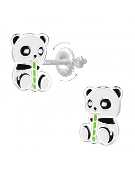 Boucles d'oreilles panda...