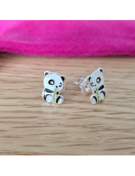 Boucles d'oreilles panda...