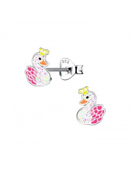 Boucles d'oreilles cygnes...