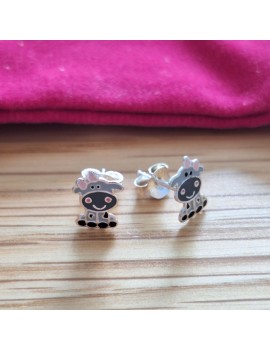 Boucles d'oreilles vache...
