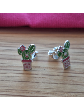 Boucles d'oreilles cactus...