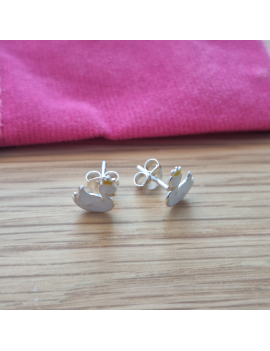 Boucles d'oreilles cygne...