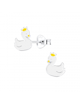 Boucles d'oreilles cygne...