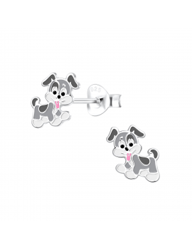 Boucles d'oreilles chien en...