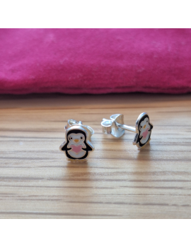 Boucles d'oreilles pingouin...