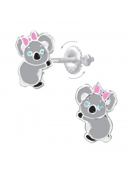 Boucles d'oreilles Koala en...