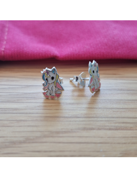 Boucles d'oreilles licorne...