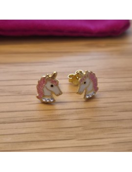 Boucles d'oreilles licorne...