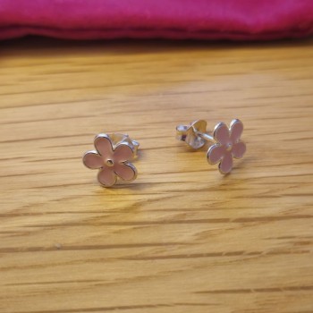 Boucles d'oreilles fleur en...