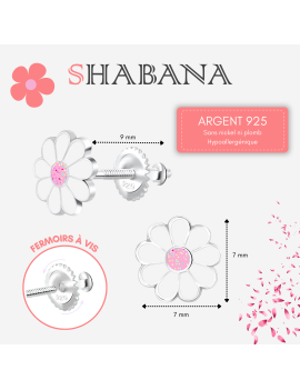 Boucles d'oreilles fleurs...