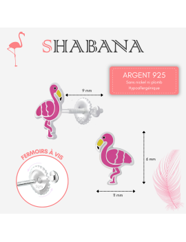 Boucles d'oreilles flamants...