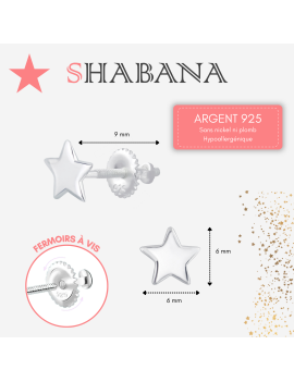 Boucles d'oreilles étoiles...