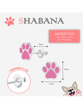 Boucles d'oreilles pattes...