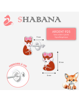 Boucles d'oreilles renards...