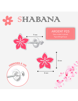 Boucles d'oreilles fleurs...