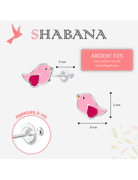 Boucles d'oreilles oiseau...