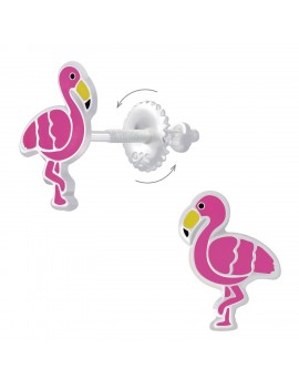 Boucles d'oreilles flamants...